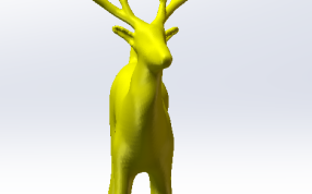 圣诞老人的麋鹿3D打印模型