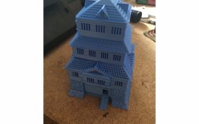木质塔模型