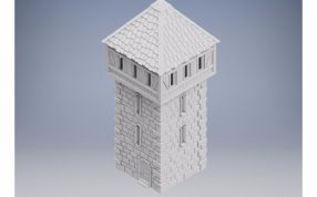 中世纪塔模型