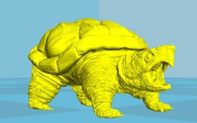  黄金鳄龟模型.