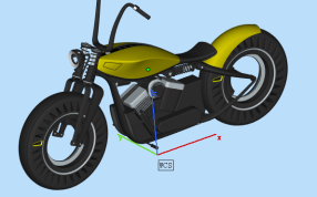 摩托车三维模型