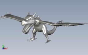  化石翼龙模型