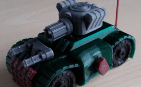 3D打印的坦克车玩具