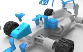  3D打印的F1赛车零件 