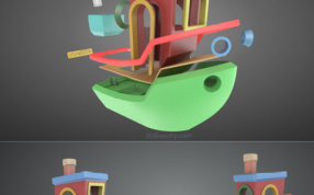3D打印的小船.