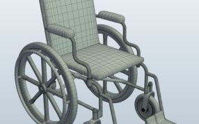 医用轮椅模型