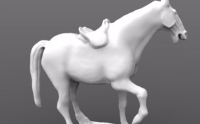 白马雕塑模型