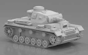 军用坦克打印模型