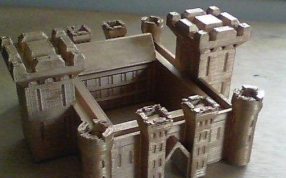 移动中的城堡打印模型