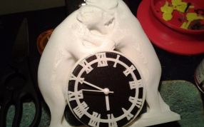 北极熊时钟打印模型