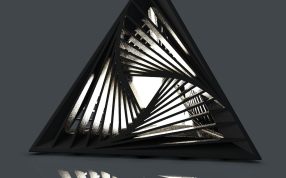 三角灯模型