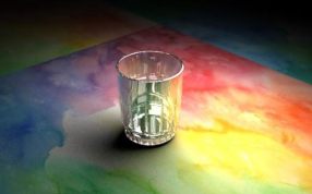 玻璃水杯模型