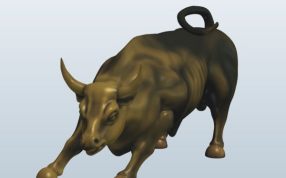 公牛雕像模型