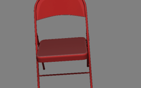 金属折椅模型