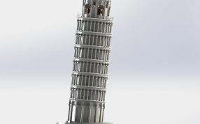 比萨斜塔3D打印模型