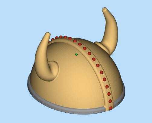 牛角帽3D打印模型