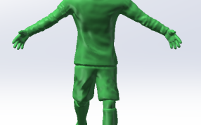 足球运动员内马尔3D打印模型