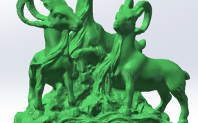 三羊开泰3D打印模型