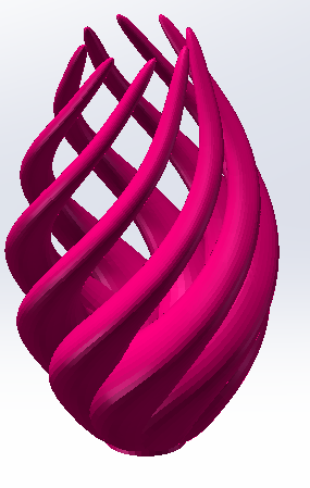 紫罗兰花瓶3D打印模型