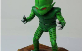 绿色的外星人动漫模型