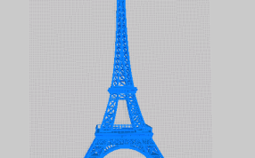 法国埃菲尔铁塔设计打印模型