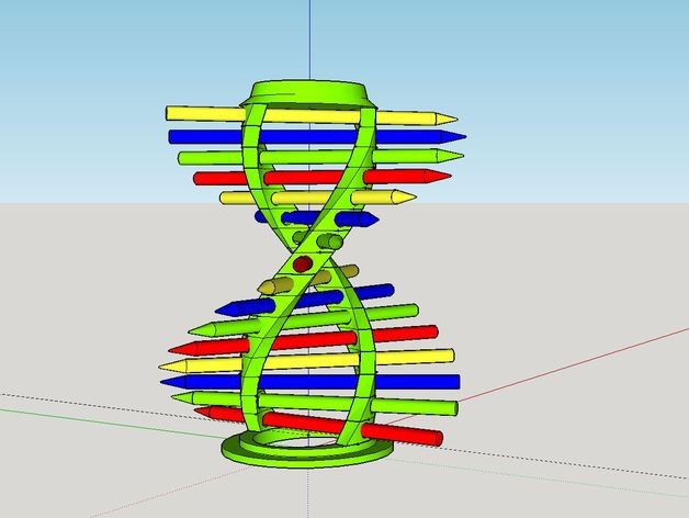 DNA螺旋笔筒
