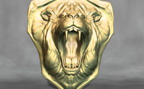  狮子头盾模型