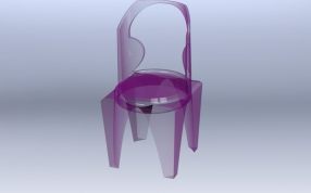 现代风格椅子打印模型