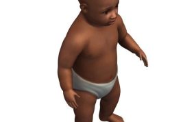  黑人宝宝模型