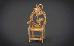 独特的椅子与鹅主题模型